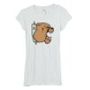 Bella Women's Sheer Rib Longer-Length T-Shirt Thumbnail