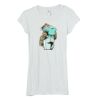 Bella Women's Sheer Rib Longer-Length T-Shirt Thumbnail