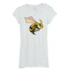 Bella Women's Sheer Rib Longer-Length T-Shirt Thumbnail