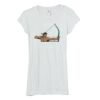 Bella Women's Sheer Rib Longer-Length T-Shirt Thumbnail