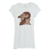 Bella Women's Sheer Rib Longer-Length T-Shirt Thumbnail