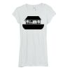 Bella Women's Sheer Rib Longer-Length T-Shirt Thumbnail