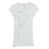 Bella Women's Sheer Rib Longer-Length T-Shirt Thumbnail