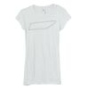 Bella Women's Sheer Rib Longer-Length T-Shirt Thumbnail