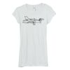 Bella Women's Sheer Rib Longer-Length T-Shirt Thumbnail