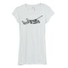 Bella Women's Sheer Rib Longer-Length T-Shirt Thumbnail